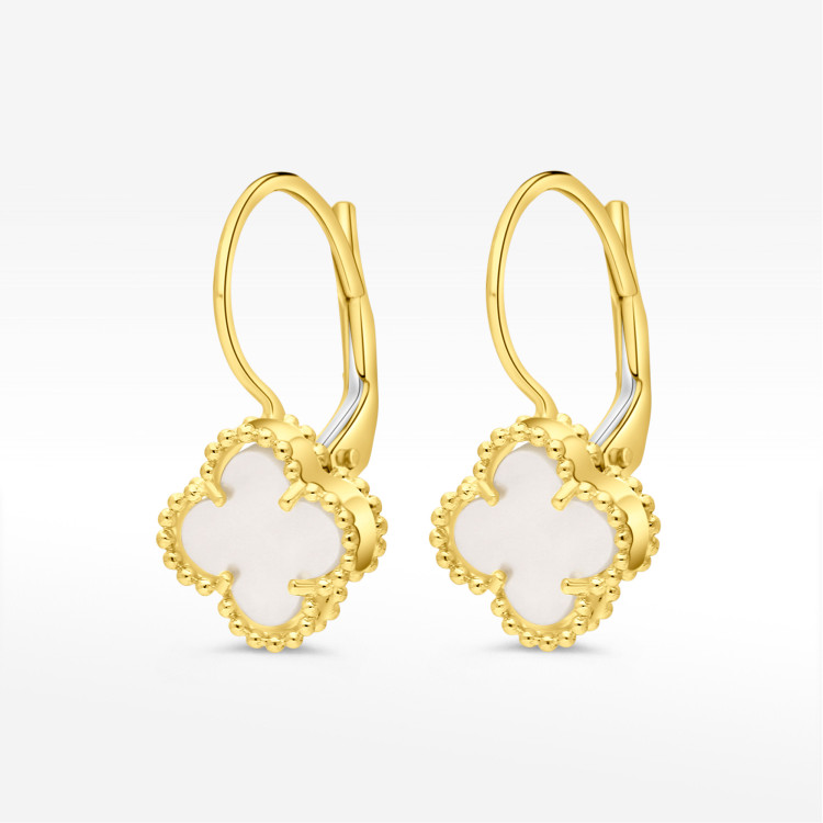 Kolczyki ze złota z masą perłową 12.5mm