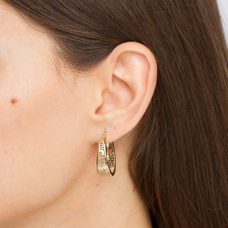 Kolczyki ze złota koła