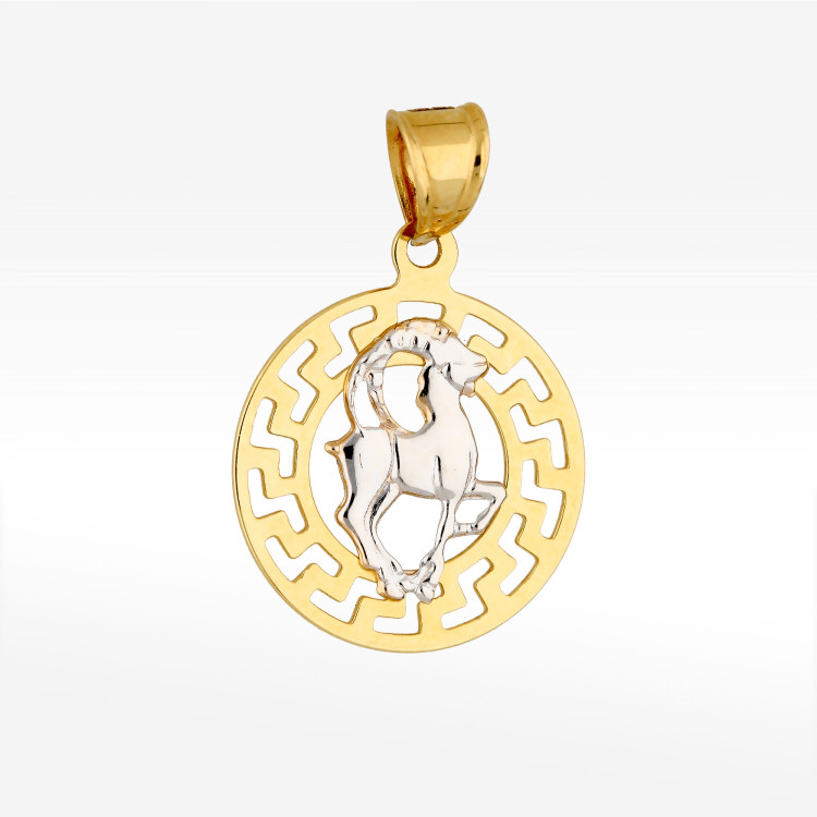 Zawieszka ze złota zodiak Koziorożec