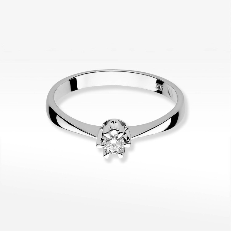 Pierścionek W0111 Diament 0,20ct białe złoto