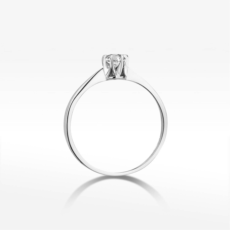 Pierścionek W0111 Diament 0,20ct białe złoto