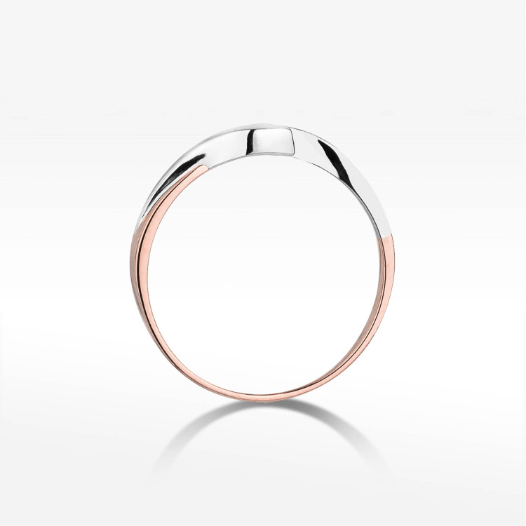 Pierścionek W0158 Diament 0,05ct różowe złoto