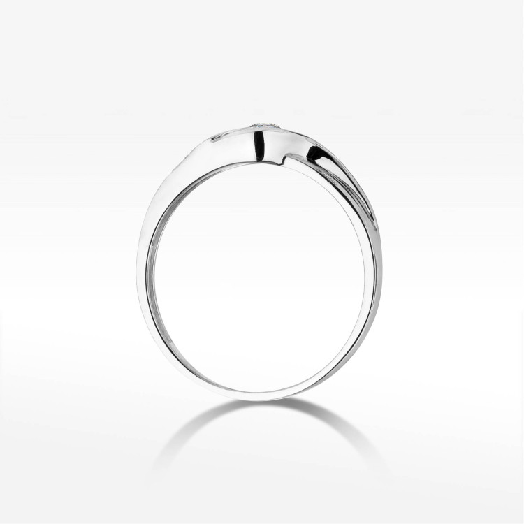 Pierścionek W0178 Diament 0,10ct białe złoto