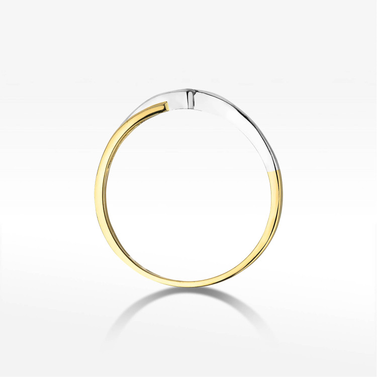 Pierścionek W0191 Diament 0,04ct żółte złoto