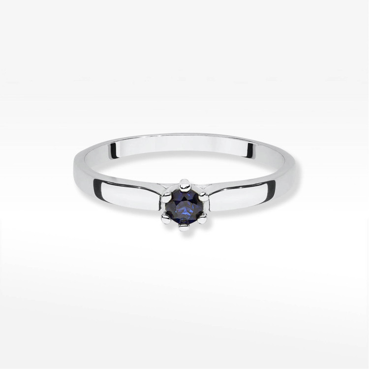 Pierścionek W0222 Szafir 0,15ct białe złoto