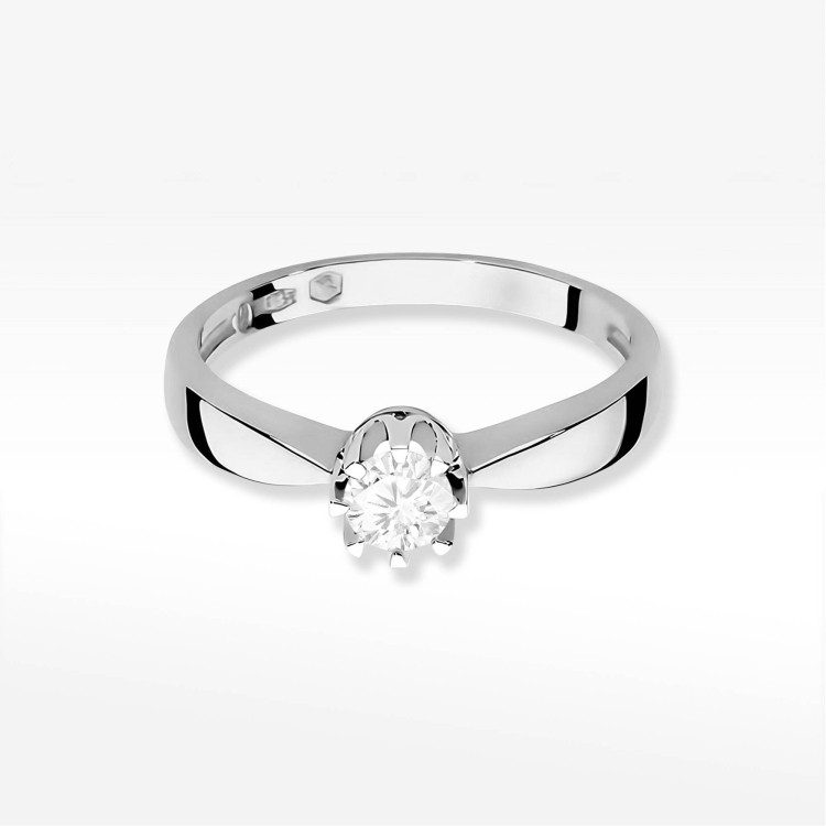 Pierścionek W0228 Diament 0,25ct białe złoto