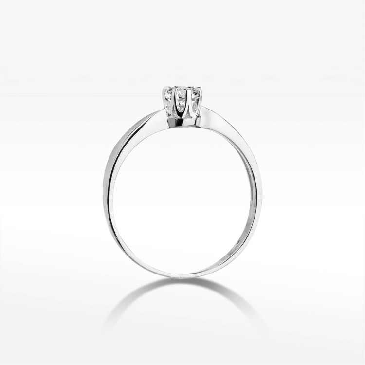 Pierścionek W0228 Diament 0,25ct białe złoto