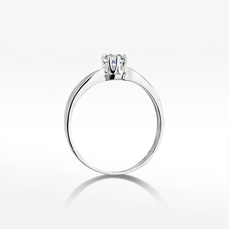 Pierścionek W0228 Diament 0,50ct białe złoto