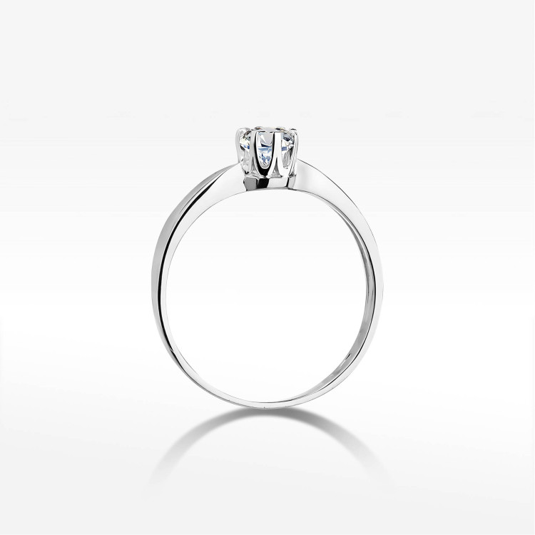 Pierścionek W0228 Diament 0,70ct białe złoto