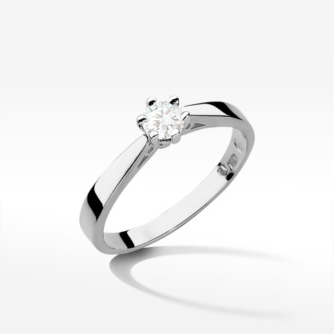 Pierścionek W0229B Diament 0,20ct białe złoto