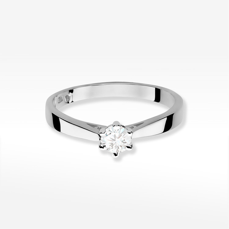 Pierścionek W0229B Diament 0,20ct białe złoto
