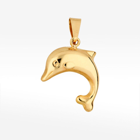 Zawieszka ze złota delfin