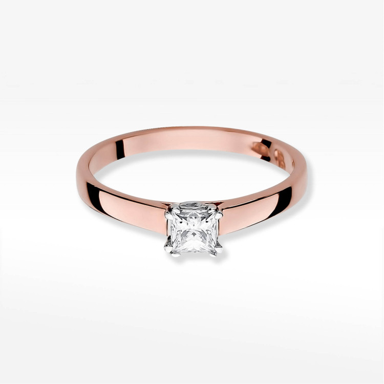 Pierścionek W0347 Diament 0,30ct różowe złoto