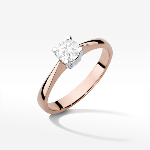 Pierścionek W0404 Diament 0,50ct różowe złoto