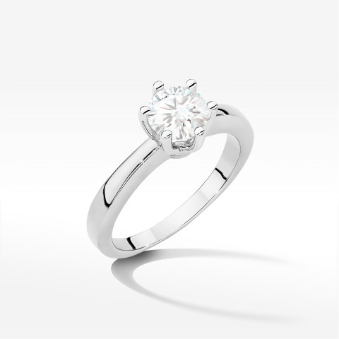 Pierścionek W0482 Diament 0,70ct białe złoto