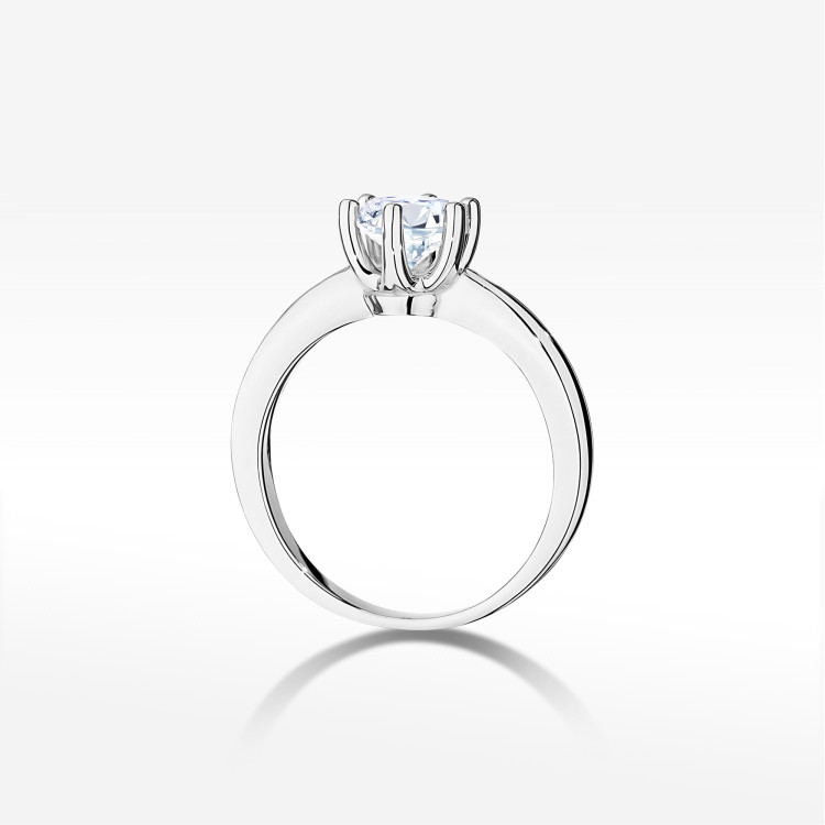 Pierścionek W0482 Diament 0,70ct białe złoto