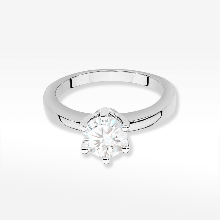 Pierścionek W0482 Diament 1,00ct białe złoto