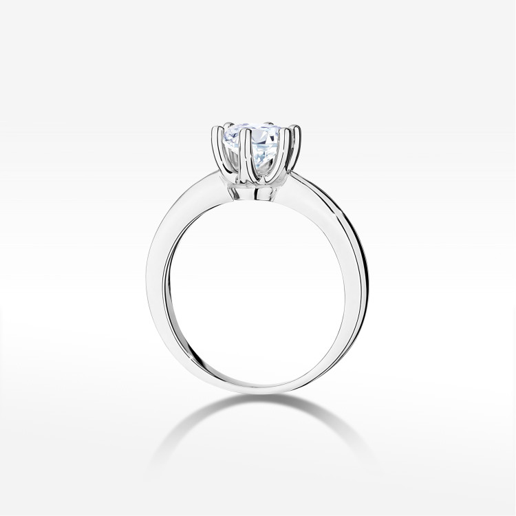 Pierścionek W0482 Diament 1,00ct białe złoto