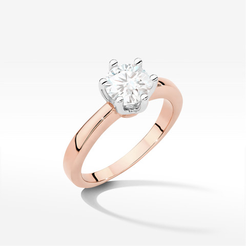 Pierścionek W0482 Diament 1,00ct różowe złoto