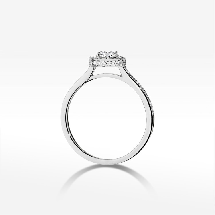 Pierścionek W0508 Diament 0,87ct białe złoto