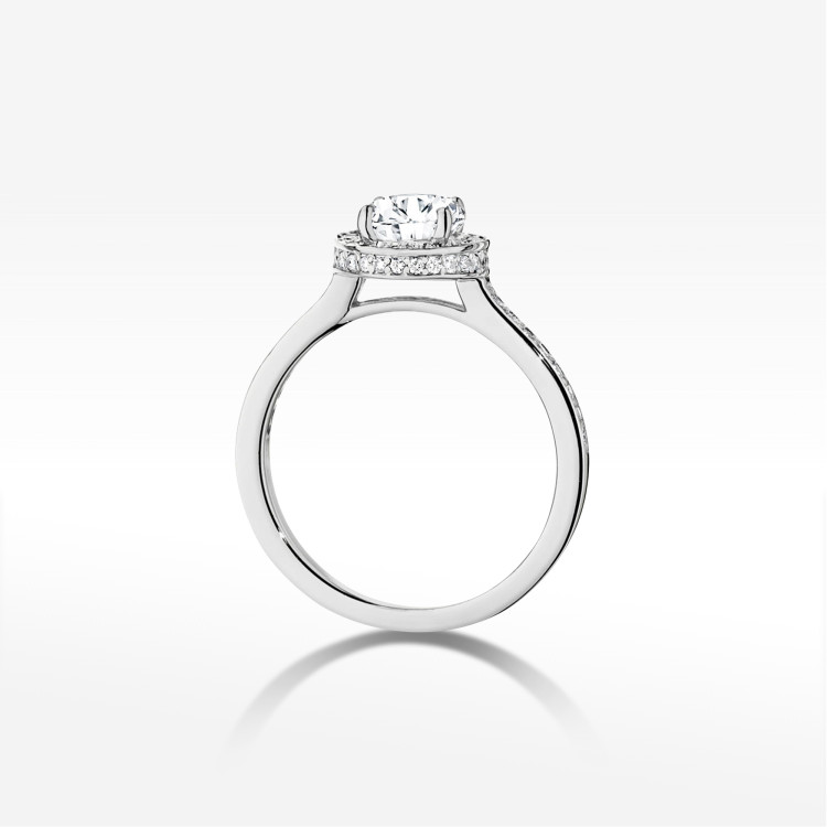 Pierścionek W0508 Diament 1,38ct białe złoto