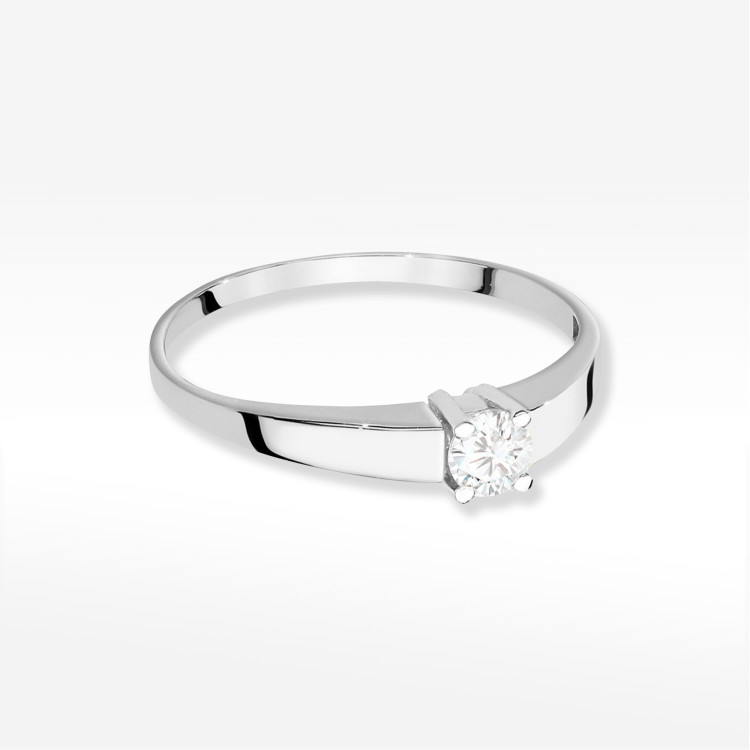 Pierścionek W0524 Diament 0,25ct białe złoto