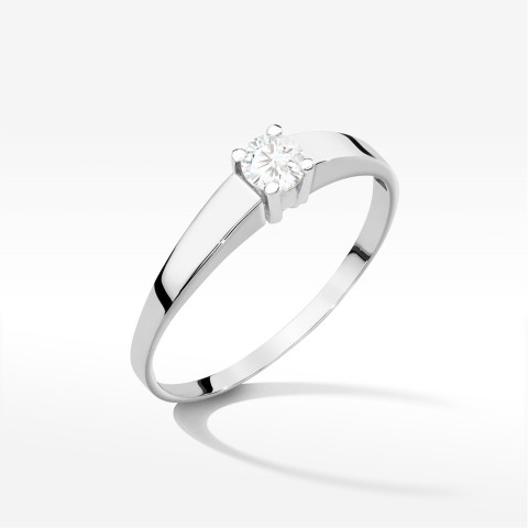 Pierścionek W0524 Diament 0,25ct białe złoto