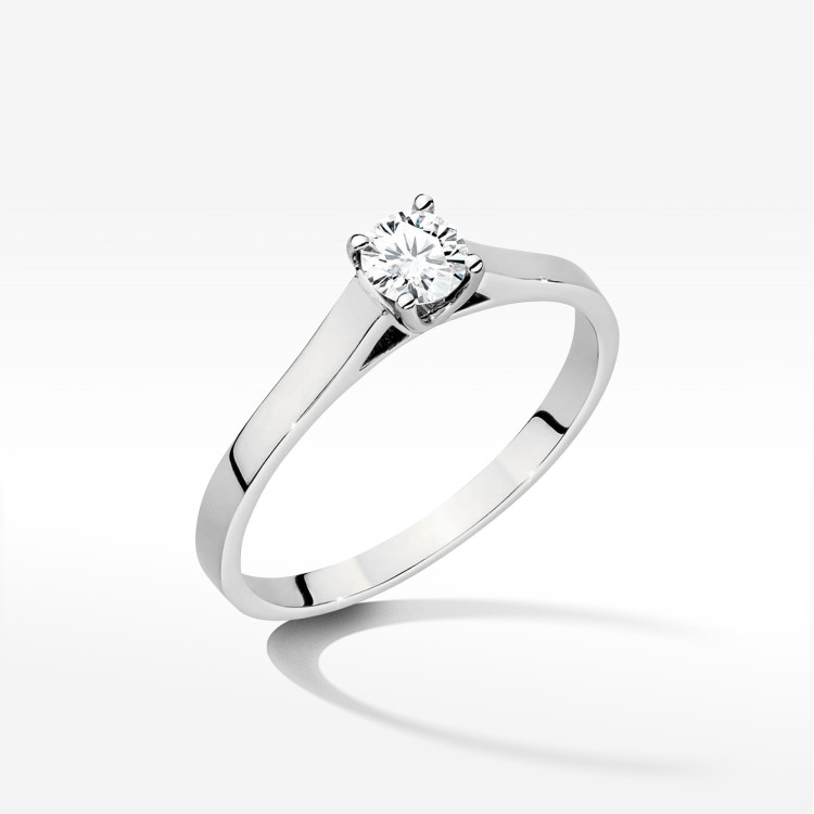 Pierścionek W0526 Diament 0,40ct białe złoto
