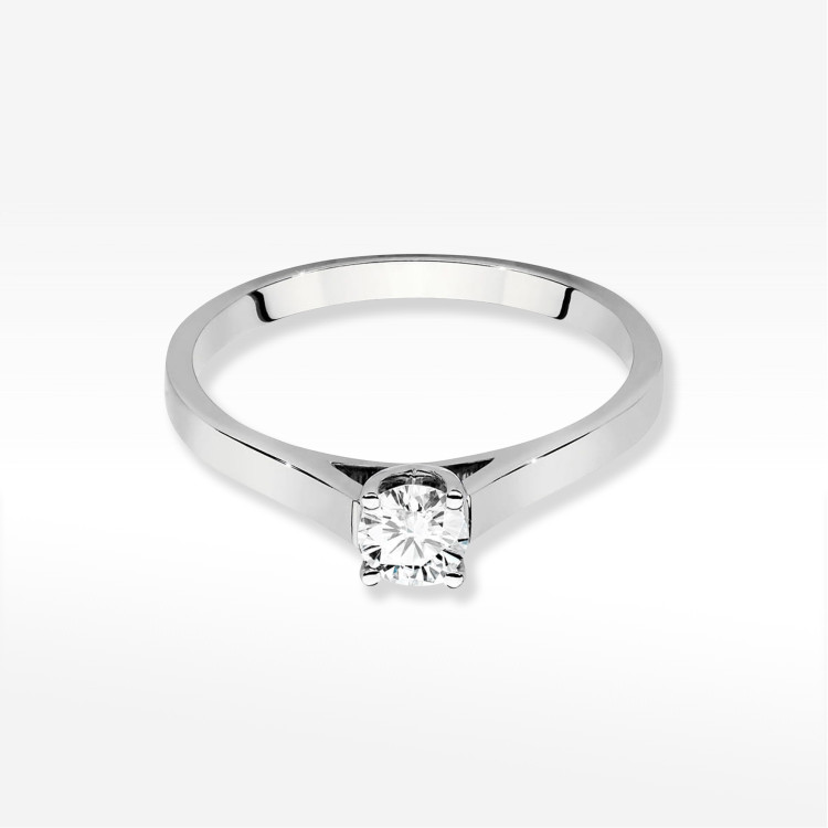 Pierścionek W0526 Diament 0,40ct białe złoto