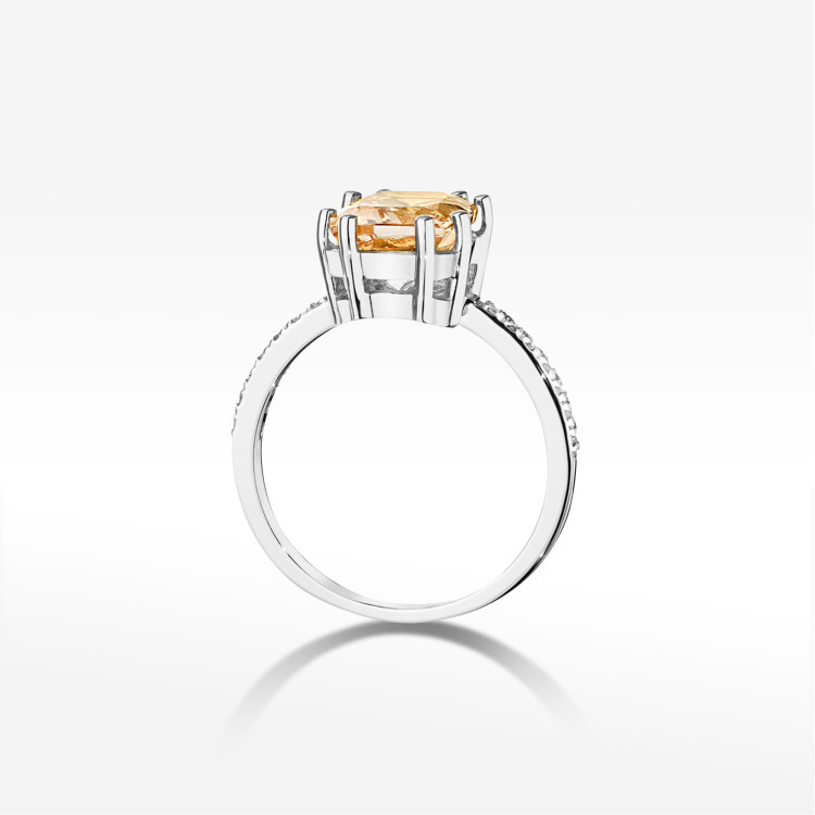 Pierścionek W0527 Morganit 2,87ct białe złoto