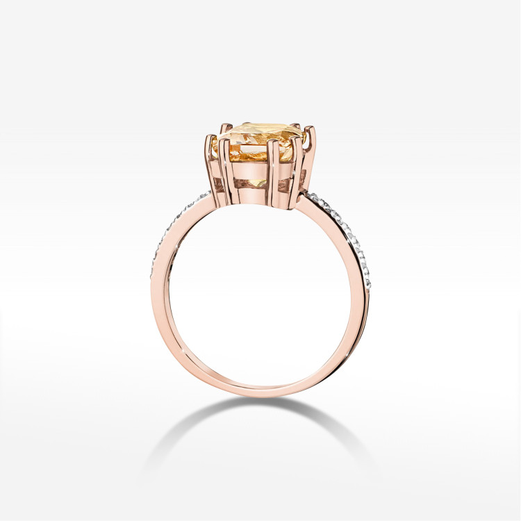 Pierścionek W0527 Morganit 2,87ct różowe złoto