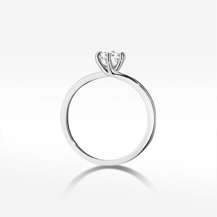 Pierścionek W0535 Diament 0,50ct białe złoto
