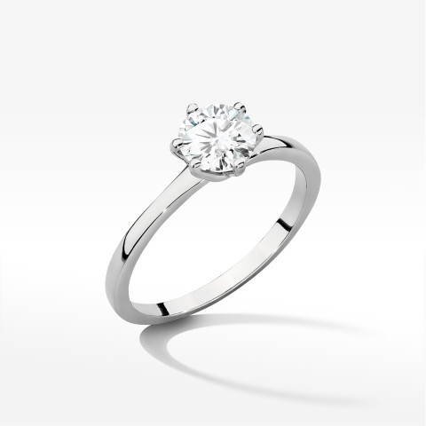 Pierścionek W0535 Diament 1,00ct białe złoto