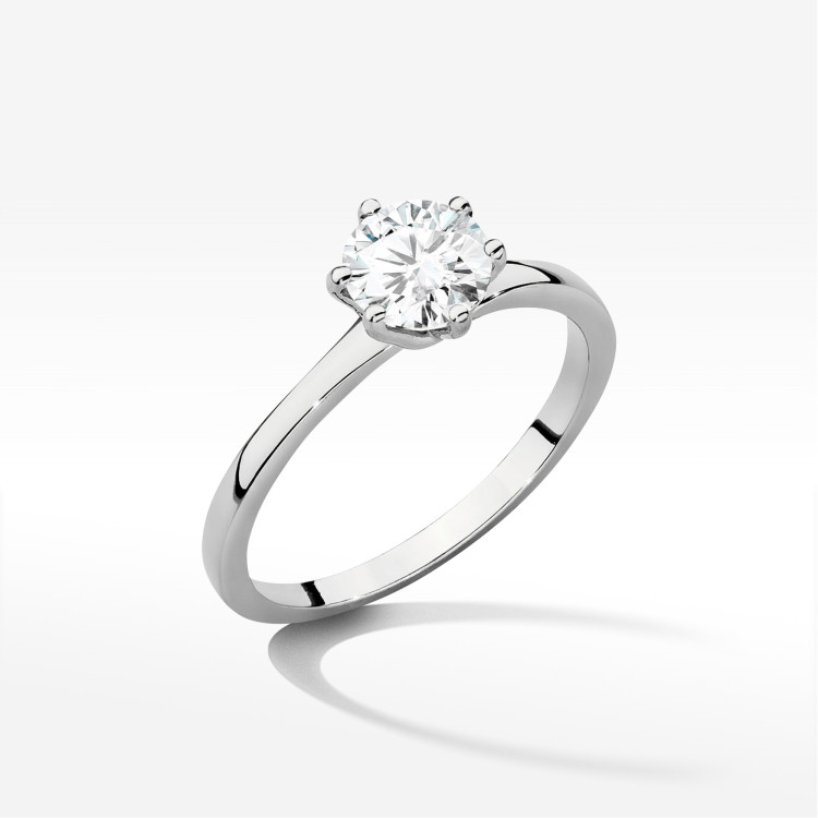 Pierścionek W0535 Diament 1,00ct białe złoto