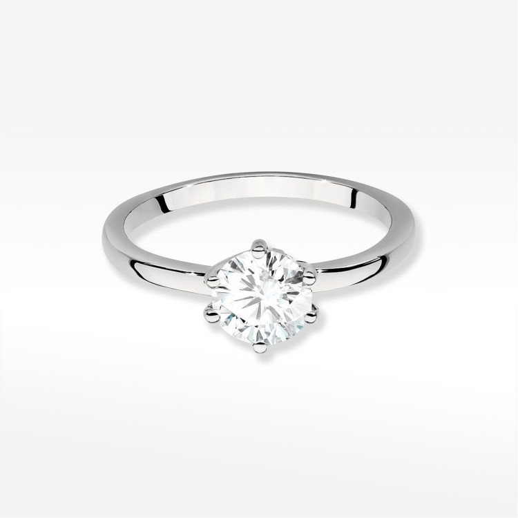 Pierścionek W0535 Diament 1,00ct białe złoto