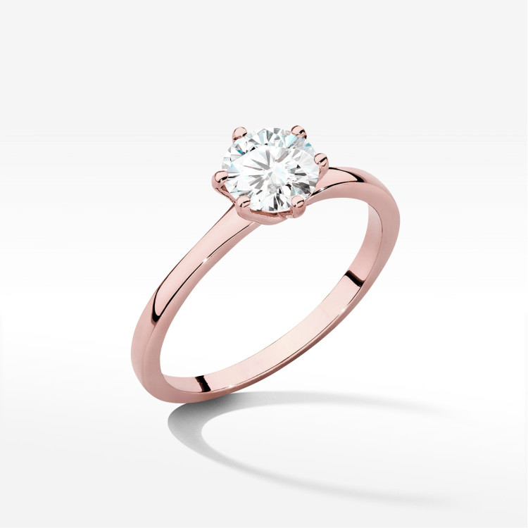 Pierścionek W0535 Diament 1,00ct różowe złoto