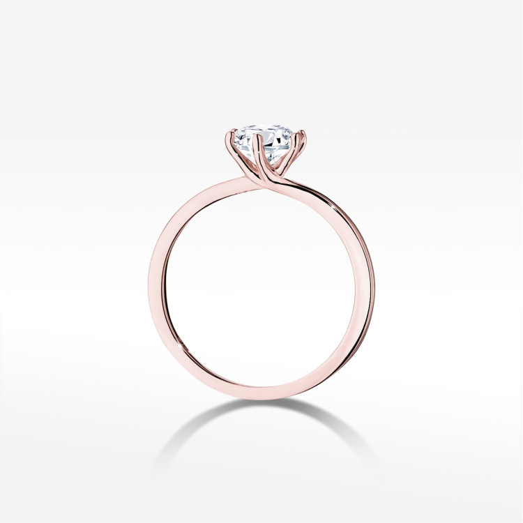 Pierścionek W0535 Diament 1,00ct różowe złoto