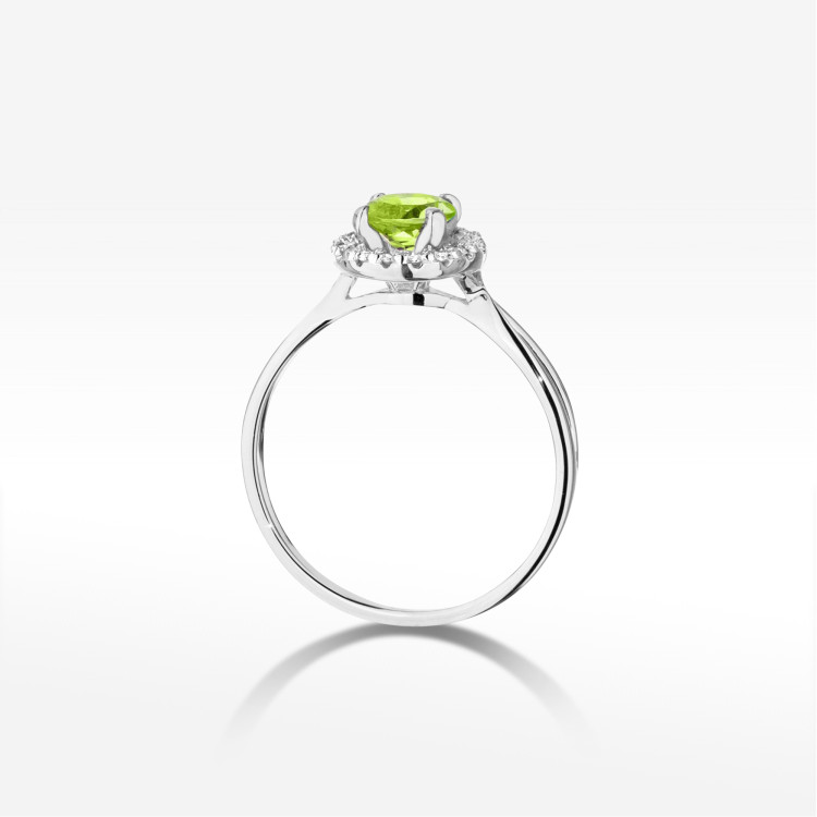 Pierścionek Oliwin 0,98ct białe złoto W0538