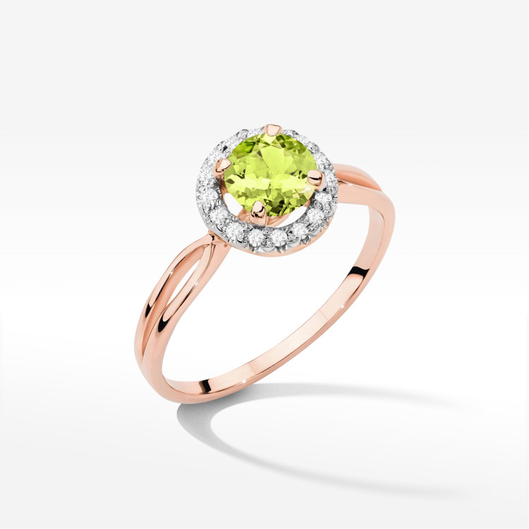 Pierścionek Oliwin 0,98ct różowe złoto W0538