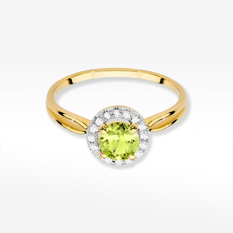 Pierścionek Oliwin 0,98ct żółte złoto W0538