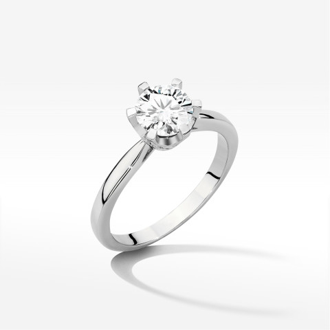 Pierścionek W0539 Diament 1,06ct białe złoto