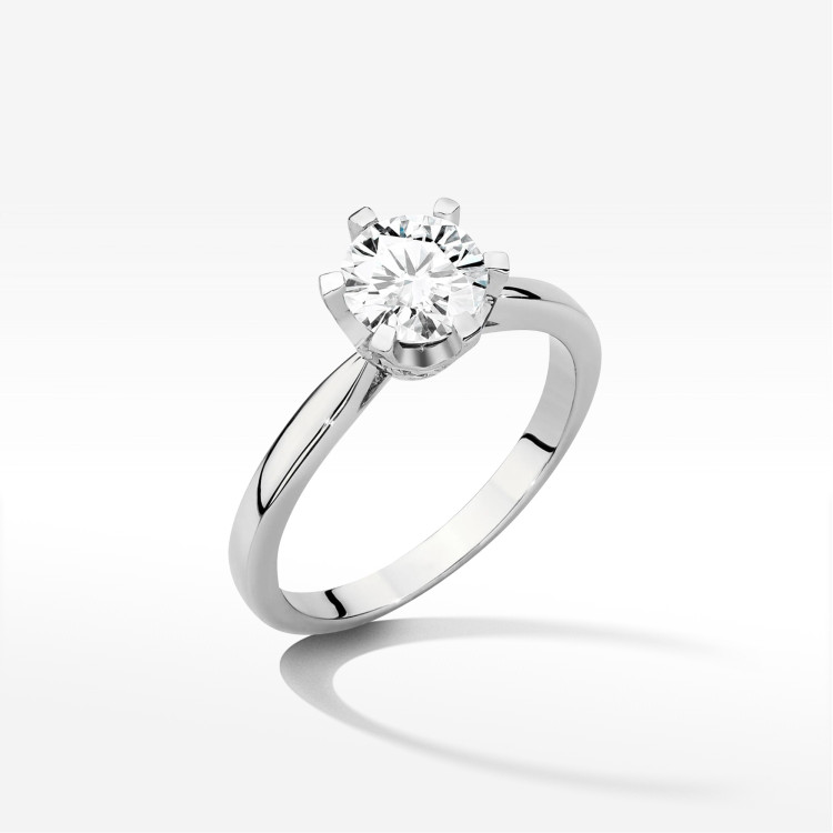Pierścionek W0539 Diament 1,06ct białe złoto