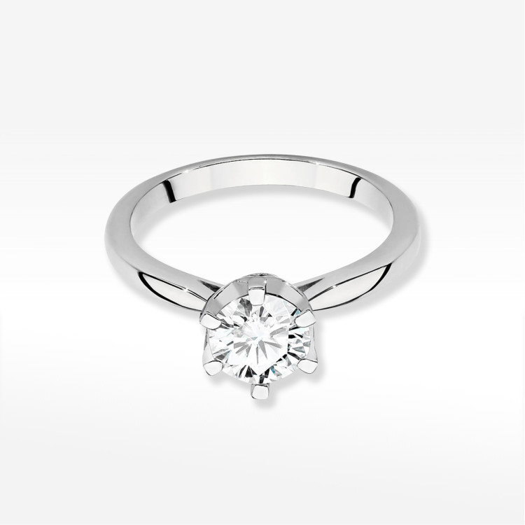 Pierścionek W0539 Diament 1,06ct białe złoto