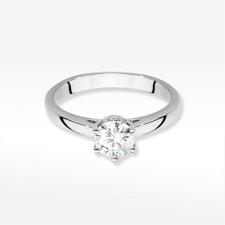 Pierścionek W0540 Diament 0,70ct białe złoto