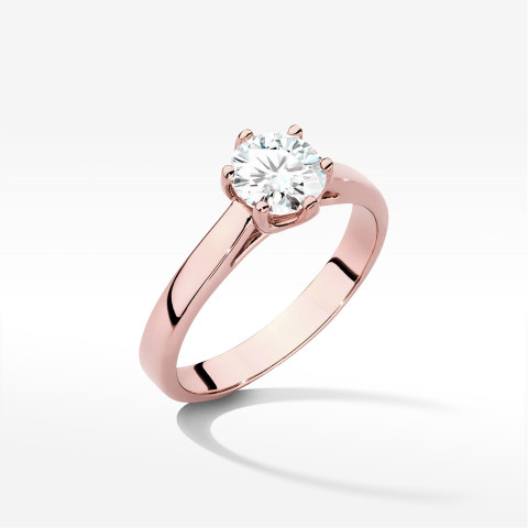 Pierścionek W0540 Diament 0,70ct różowe złoto