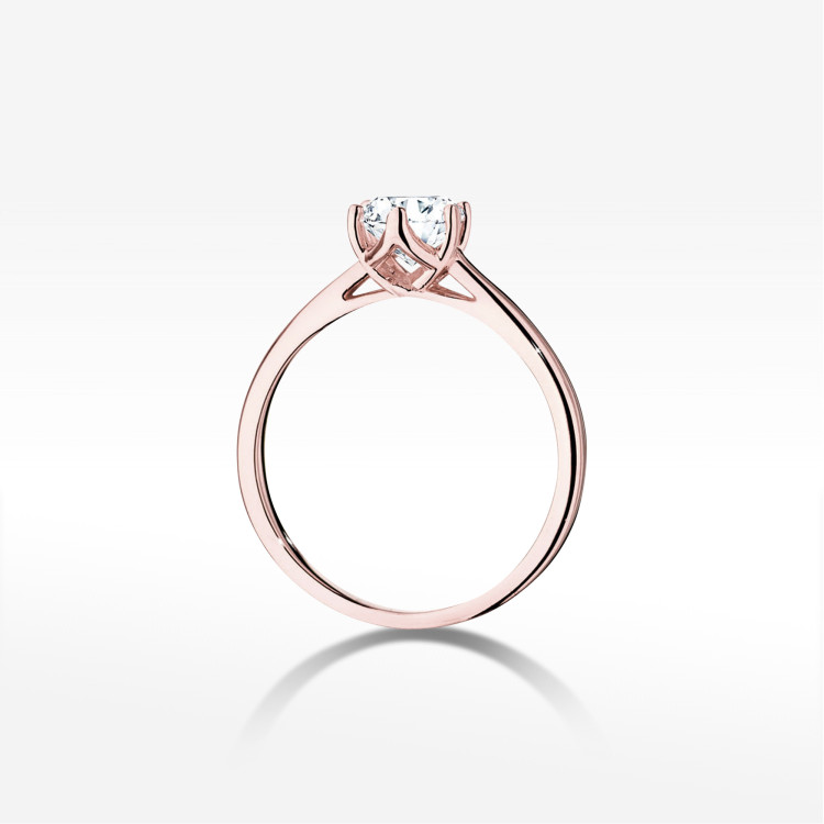 Pierścionek W0540 Diament 0,70ct różowe złoto