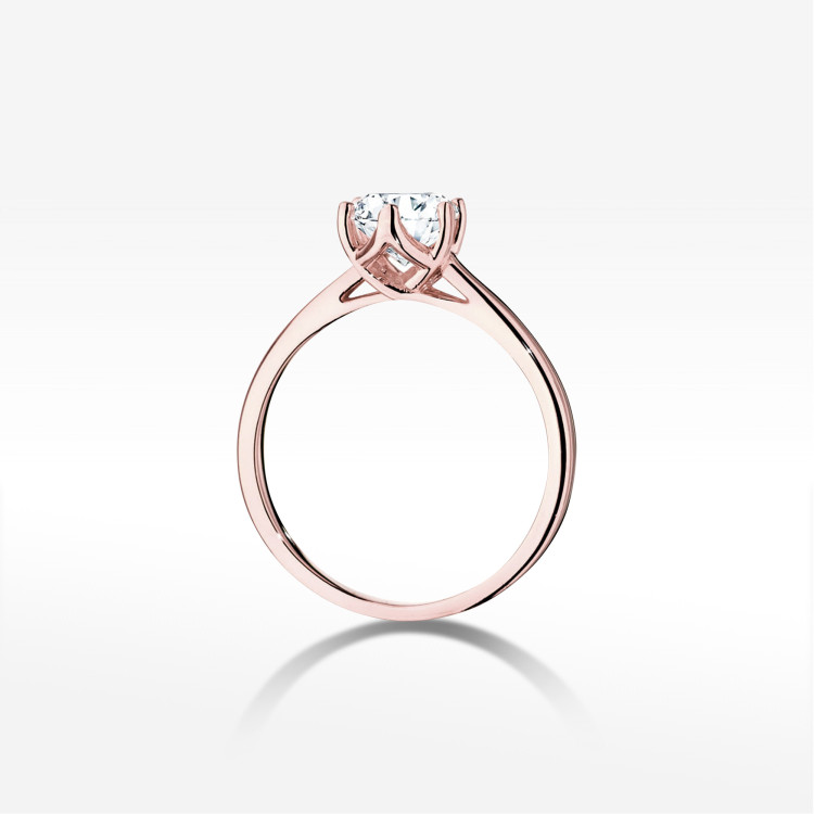 Pierścionek W0540 Diament 1,00ct różowe złoto