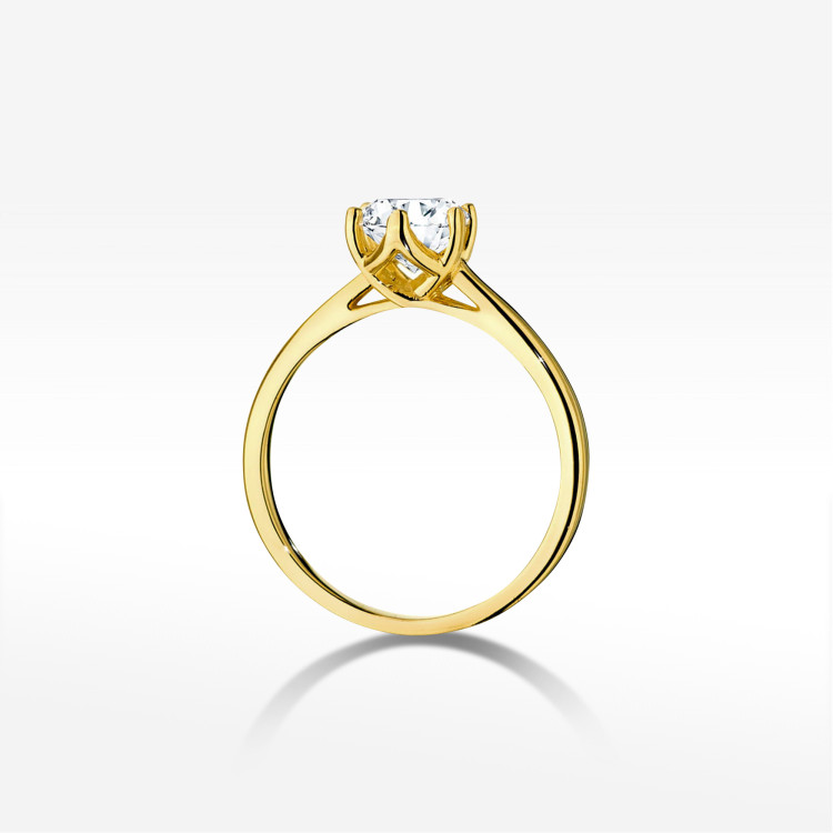 Pierścionek W0540 Diament 1,00ct żółte złoto