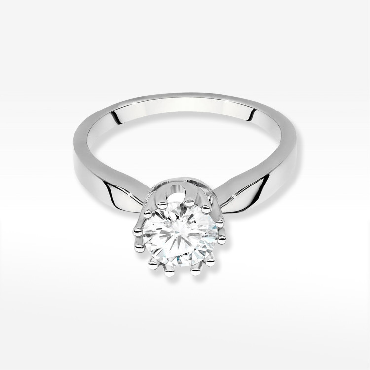 Pierścionek W0541 Diament 0,70ct białe złoto