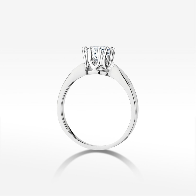 Pierścionek W0541 Diament 0,70ct białe złoto